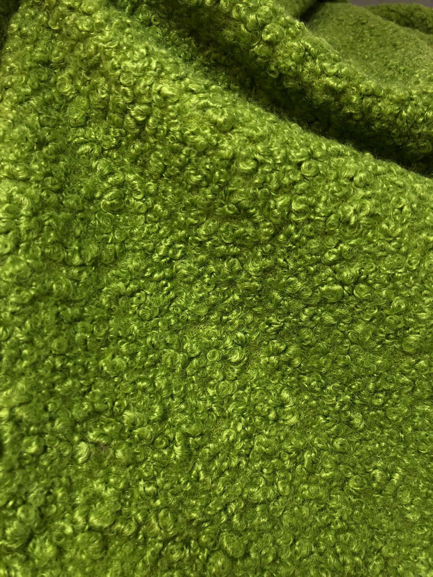 Stofa Boucle, Verde