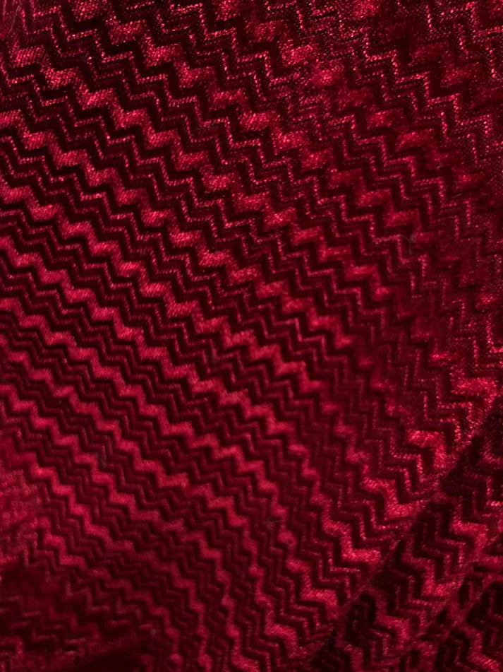 Catifea Elastica, Model Zig-Zag , Visiniu