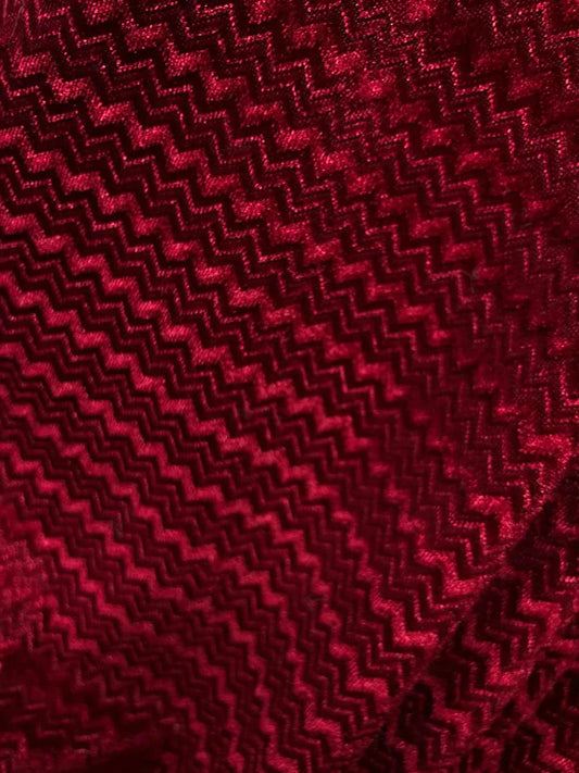 Catifea Elastica, Model Zig-Zag , Visiniu